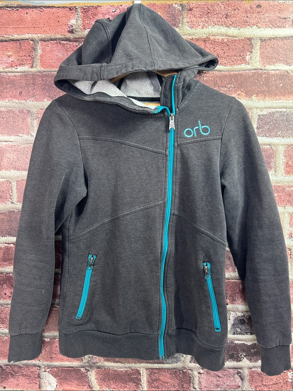 ORB Sweatshirt Hoodie Zip-up Jacket Size Small